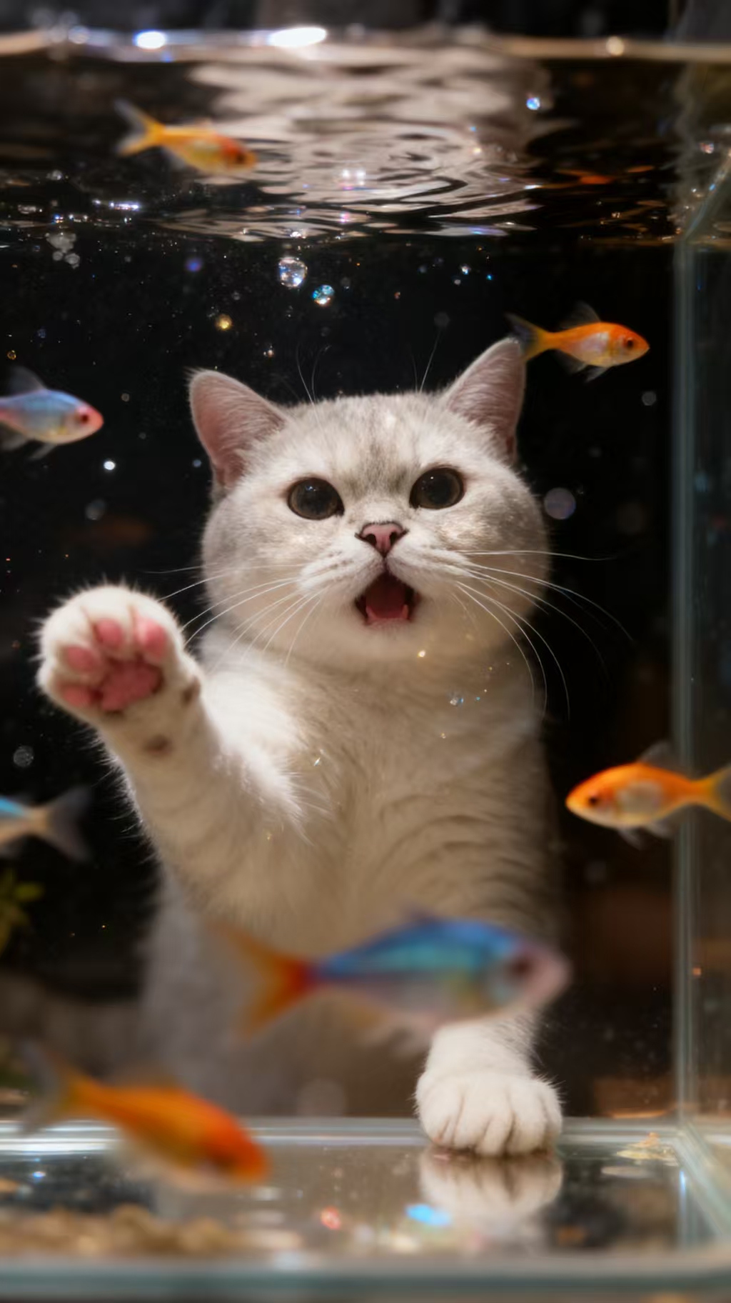 鱼缸猫